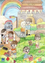 《我的壽州，我的家》 畢景沐 7歲 壽縣縣直機關(guān)幼兒園  大二班