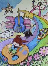 《彩色童年》鄒芳 16歲 淮南職業(yè)教育中心23（高職）藥學(xué)2班