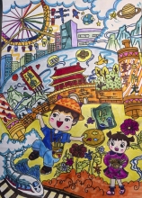《古城童夢，壽春印象》曹韻琛 9歲 壽縣壽春小學(xué)三（6）班
